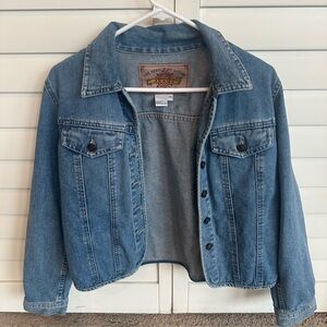 The Territory Ahead Classic Blue Jean Jacket size LP women’s